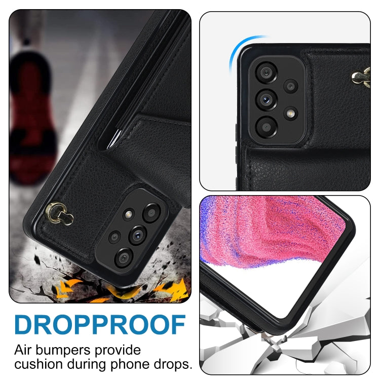 For Samsung Galaxy A53 5G Ring Holder RFID Card Slot Phone Case