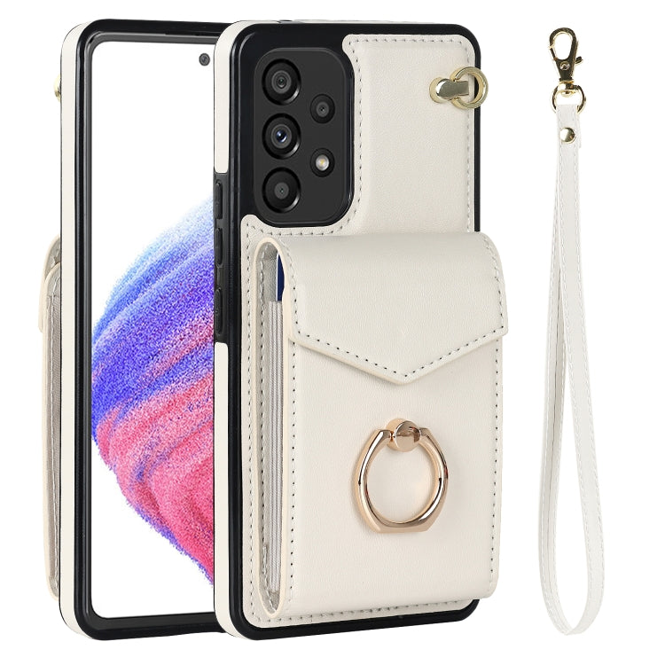 For Samsung Galaxy A53 5G Ring Holder RFID Card Slot Phone Case