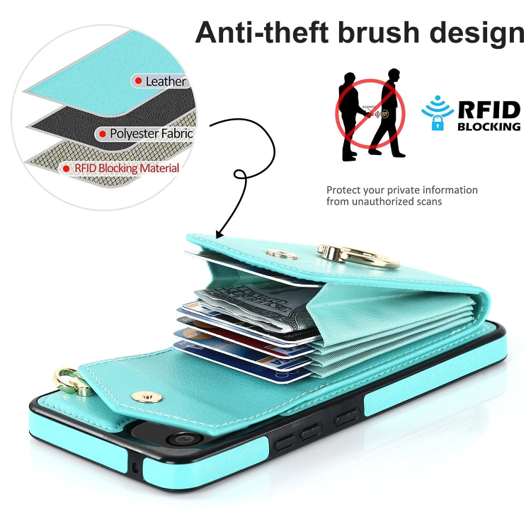 For Samsung Galaxy A53 5G Ring Holder RFID Card Slot Phone Case