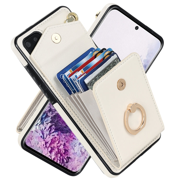 For Samsung Galaxy S20 Ring Holder RFID Card Slot Phone Case