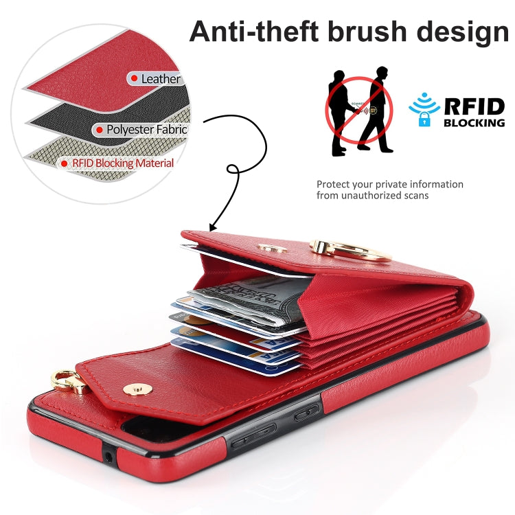 For Samsung Galaxy S20 Ring Holder RFID Card Slot Phone Case