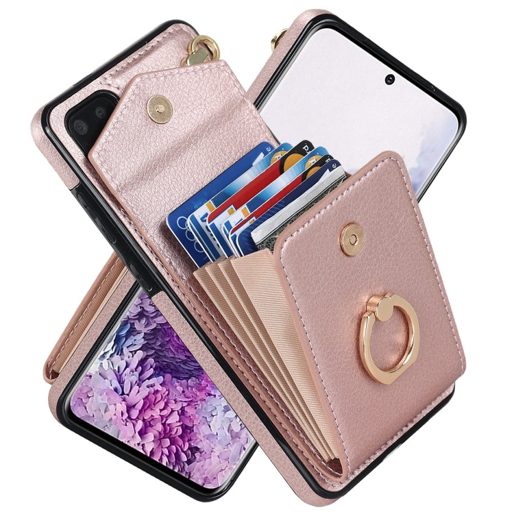 For Samsung Galaxy S20 Ring Holder RFID Card Slot Phone Case