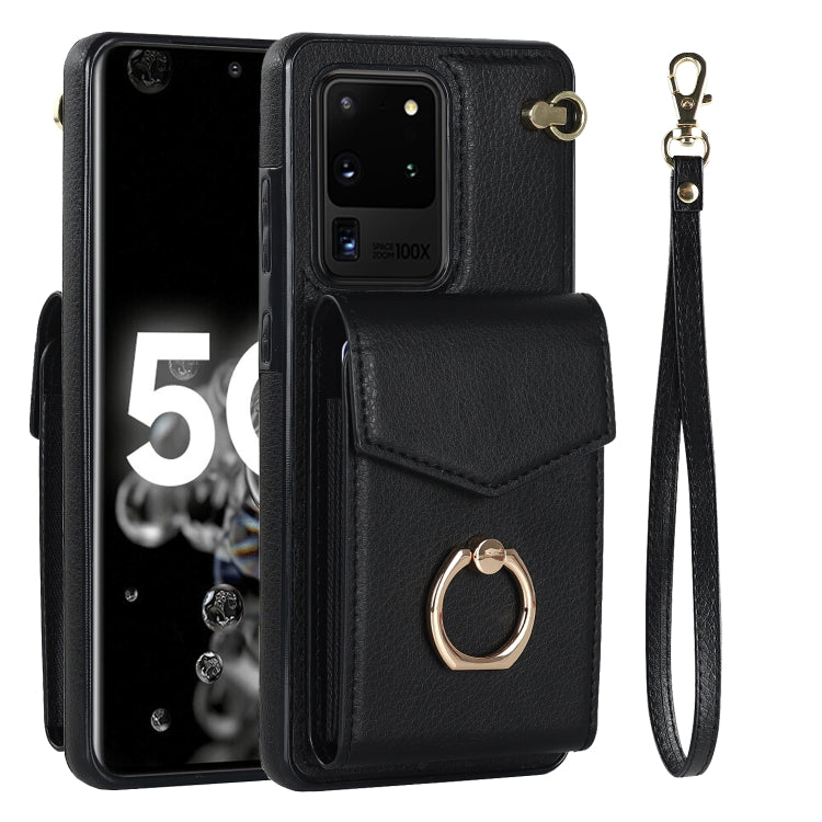 For Samsung Galaxy S20 Ultra Ring Holder RFID Card Slot Phone Case