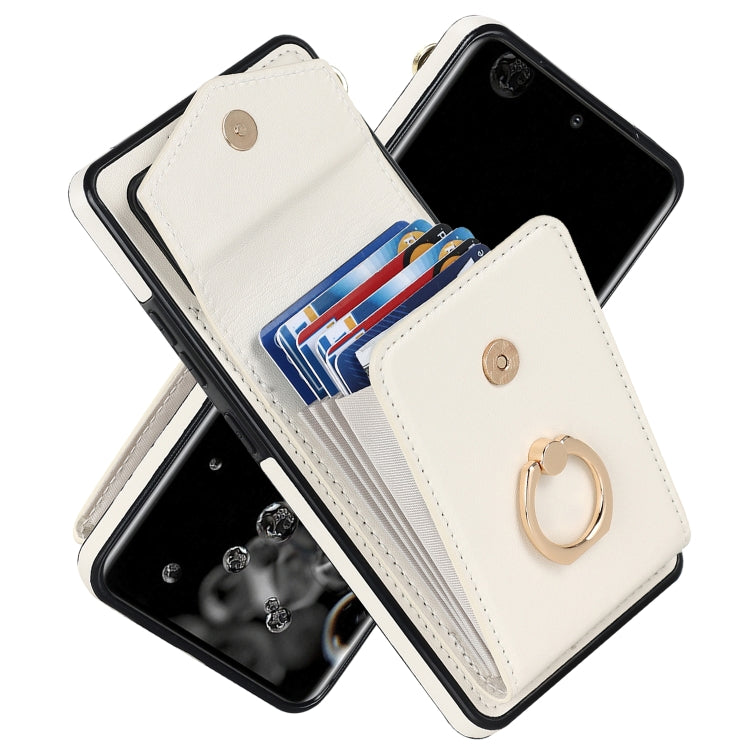 For Samsung Galaxy S20 Ultra Ring Holder RFID Card Slot Phone Case