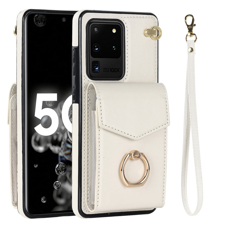 For Samsung Galaxy S20 Ultra Ring Holder RFID Card Slot Phone Case
