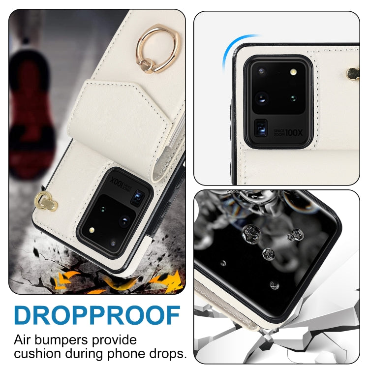 For Samsung Galaxy S20 Ultra Ring Holder RFID Card Slot Phone Case