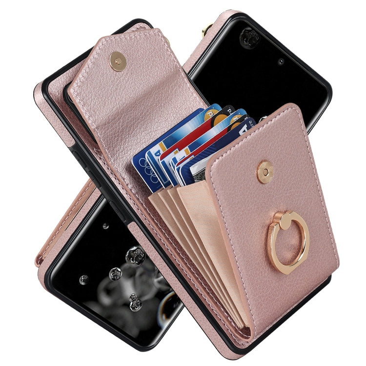 For Samsung Galaxy S20 Ultra Ring Holder RFID Card Slot Phone Case