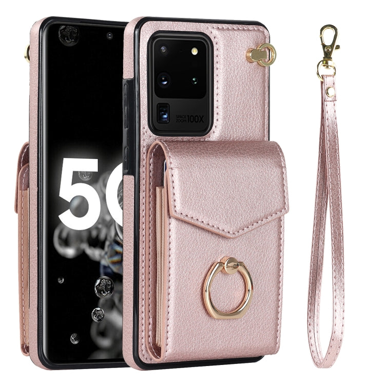 For Samsung Galaxy S20 Ultra Ring Holder RFID Card Slot Phone Case