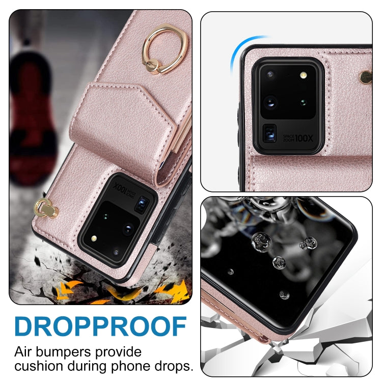 For Samsung Galaxy S20 Ultra Ring Holder RFID Card Slot Phone Case