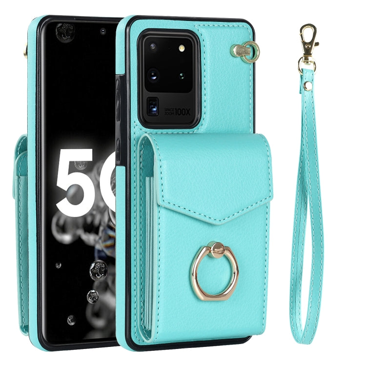For Samsung Galaxy S20 Ultra Ring Holder RFID Card Slot Phone Case
