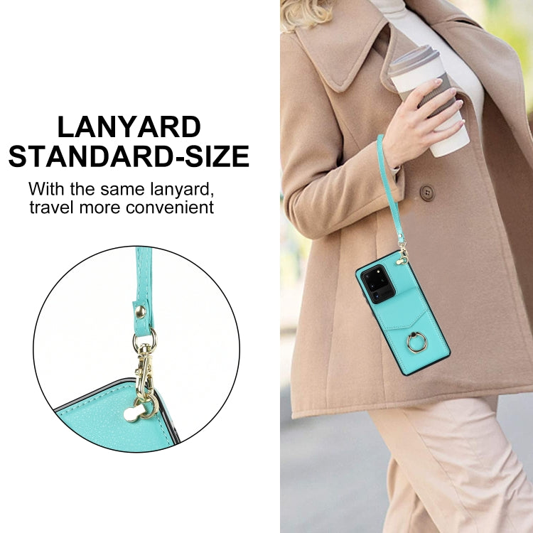 For Samsung Galaxy S20 Ultra Ring Holder RFID Card Slot Phone Case
