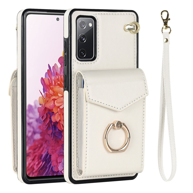 For Samsung Galaxy S20 FE Ring Holder RFID Card Slot Phone Case