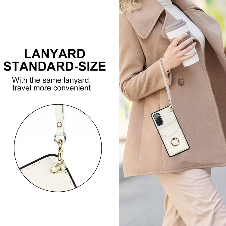 For Samsung Galaxy S20 FE Ring Holder RFID Card Slot Phone Case