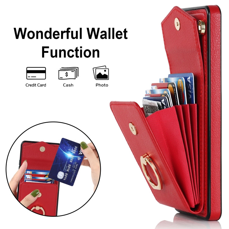 For Samsung Galaxy S20 FE Ring Holder RFID Card Slot Phone Case