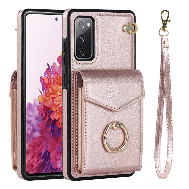 For Samsung Galaxy S20 FE Ring Holder RFID Card Slot Phone Case