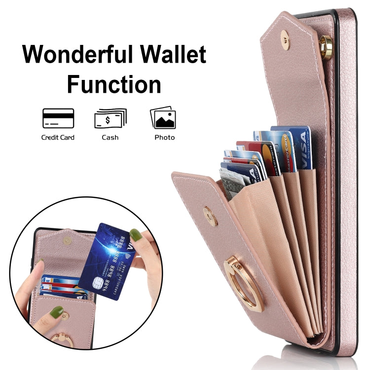 For Samsung Galaxy S20 FE Ring Holder RFID Card Slot Phone Case