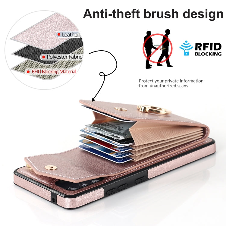 For Samsung Galaxy S20 FE Ring Holder RFID Card Slot Phone Case