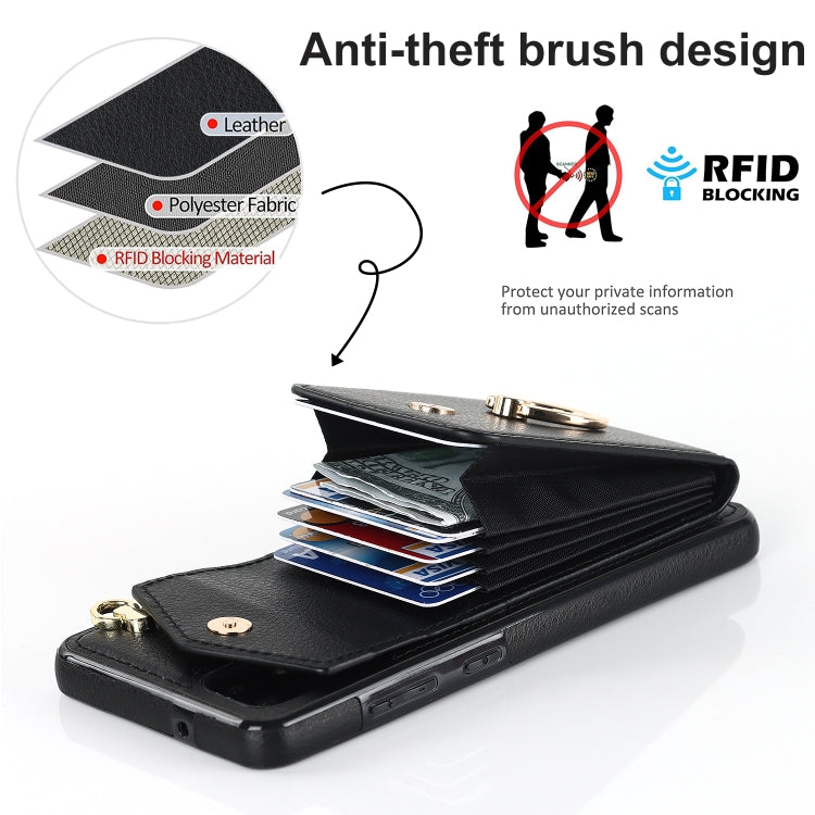 For Samsung Galaxy S20+ Ring Holder RFID Card Slot Phone Case
