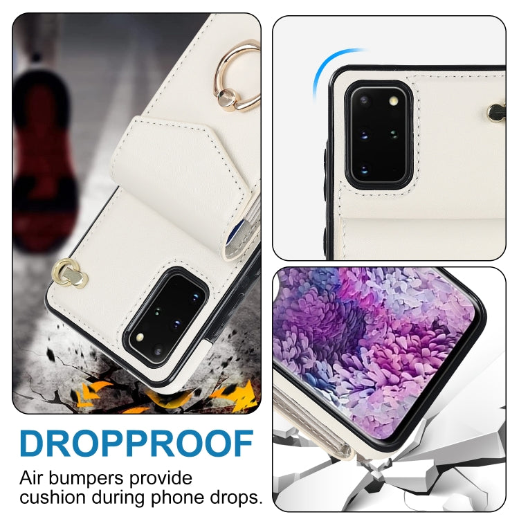 For Samsung Galaxy S20+ Ring Holder RFID Card Slot Phone Case