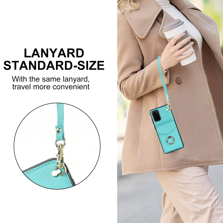 For Samsung Galaxy S20+ Ring Holder RFID Card Slot Phone Case