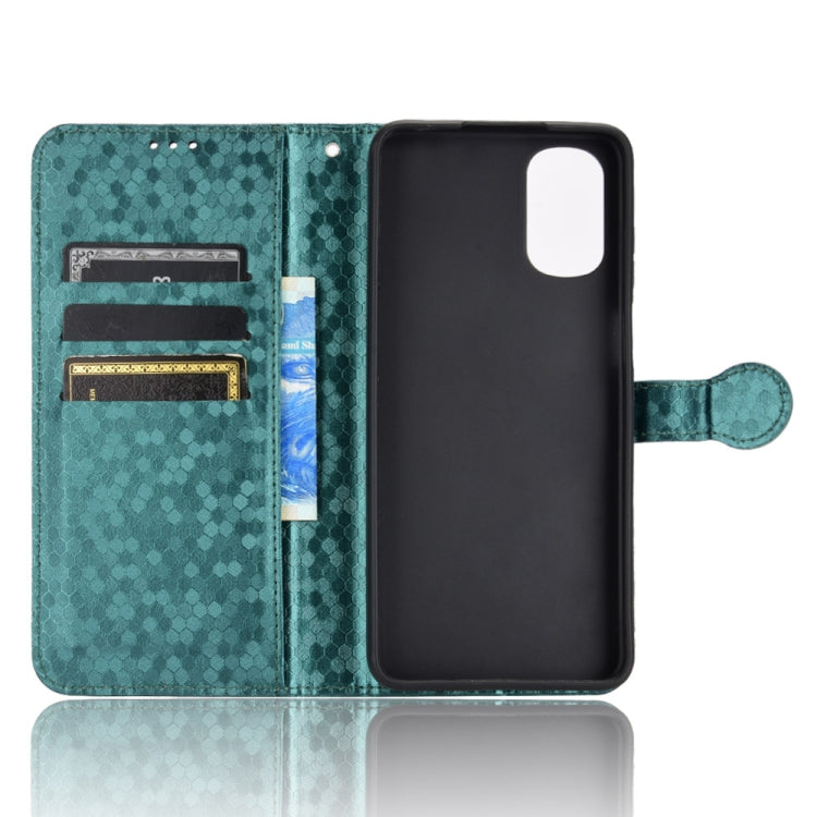 For Motorola Moto E32 4G Honeycomb Dot Texture Leather Phone Case