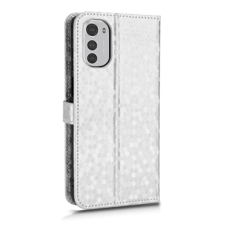 For Motorola Moto E32 4G Honeycomb Dot Texture Leather Phone Case