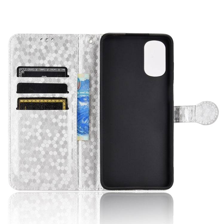 For Motorola Moto E32 4G Honeycomb Dot Texture Leather Phone Case