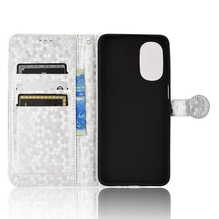 For Motorola Moto G52 4G / G82 / G71S Honeycomb Dot Texture Leather Phone Case