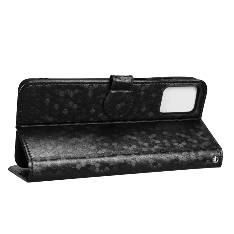 For Motorola Moto E22 4G / E22i 4G Honeycomb Dot Texture Leather Phone Case