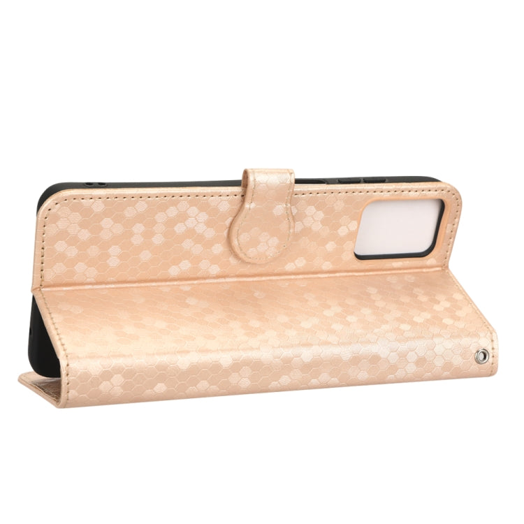 For Motorola Moto E22 4G / E22i 4G Honeycomb Dot Texture Leather Phone Case