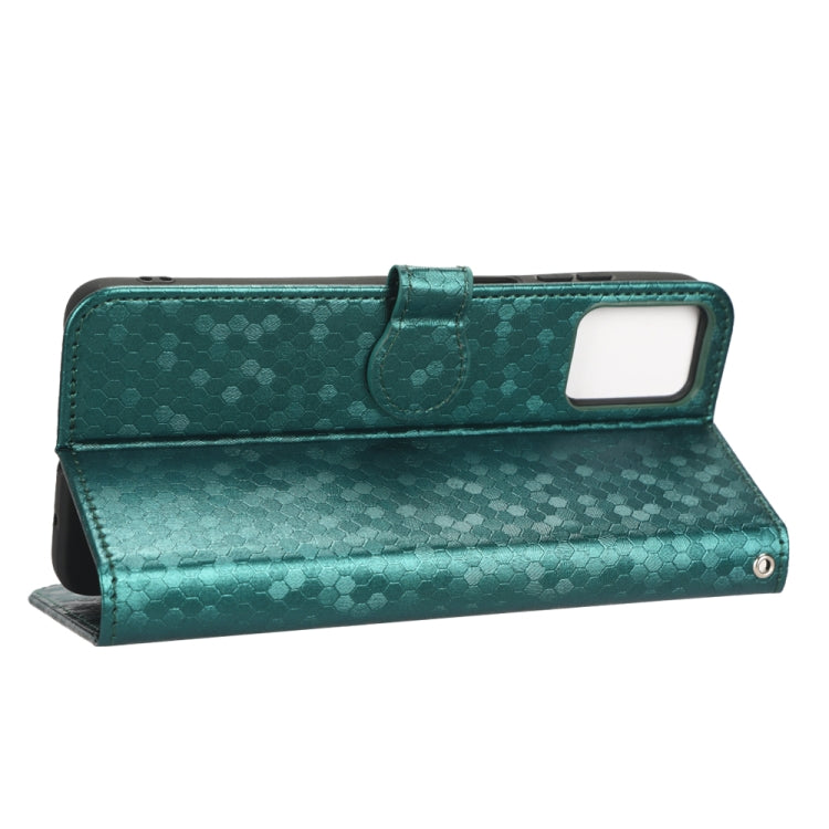 For Motorola Moto E22 4G / E22i 4G Honeycomb Dot Texture Leather Phone Case