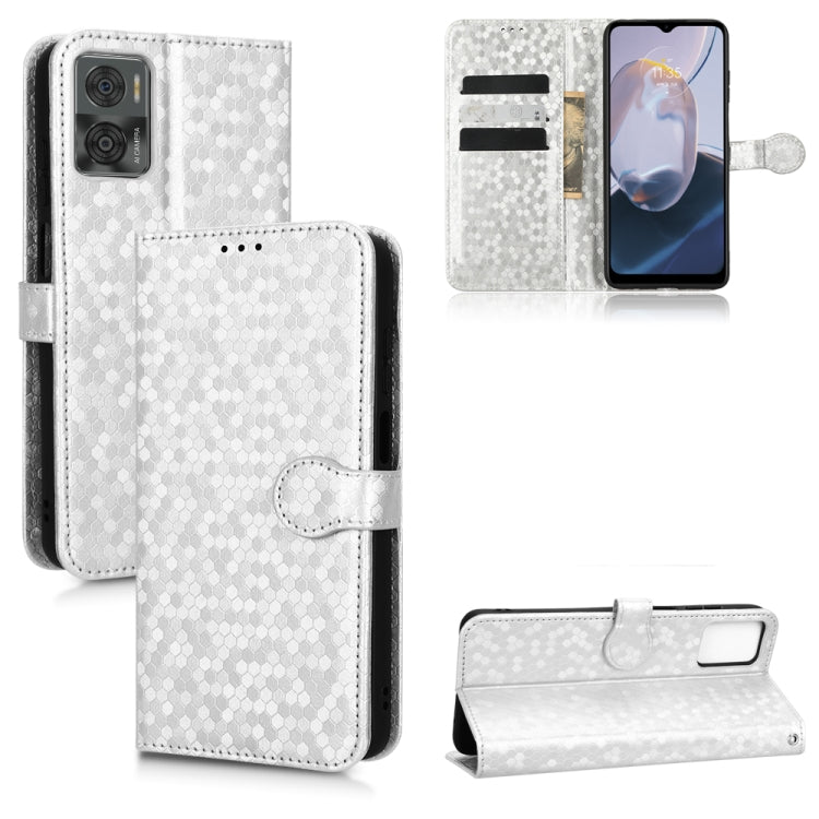 For Motorola Moto E22 4G / E22i 4G Honeycomb Dot Texture Leather Phone Case