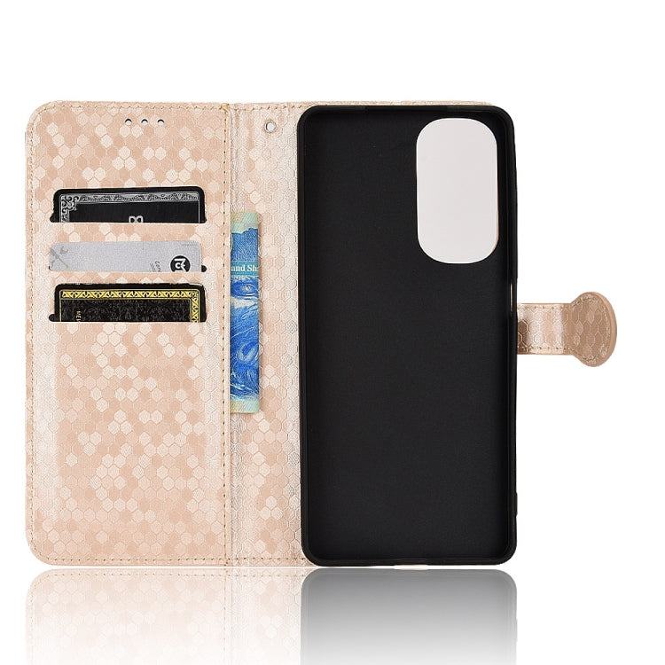 For Motorola Moto Edge 30 Honeycomb Dot Texture Leather Phone Case