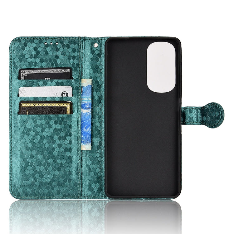 For Motorola Moto Edge 30 Honeycomb Dot Texture Leather Phone Case