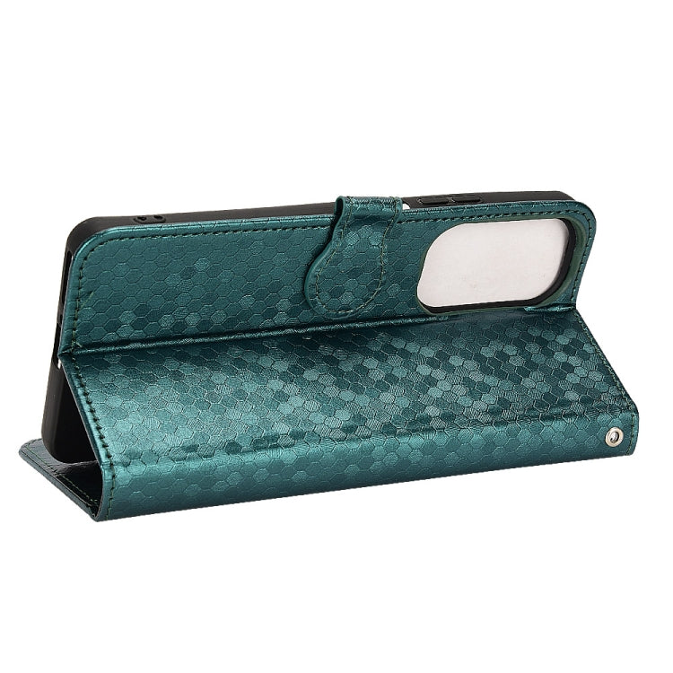 For Motorola Moto Edge 30 Honeycomb Dot Texture Leather Phone Case