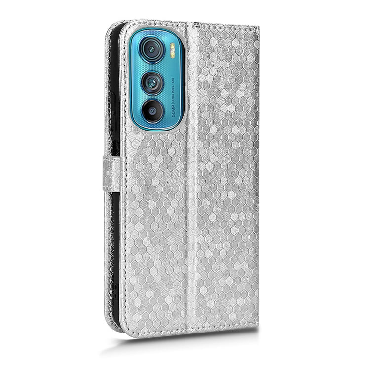 For Motorola Moto Edge 30 Honeycomb Dot Texture Leather Phone Case