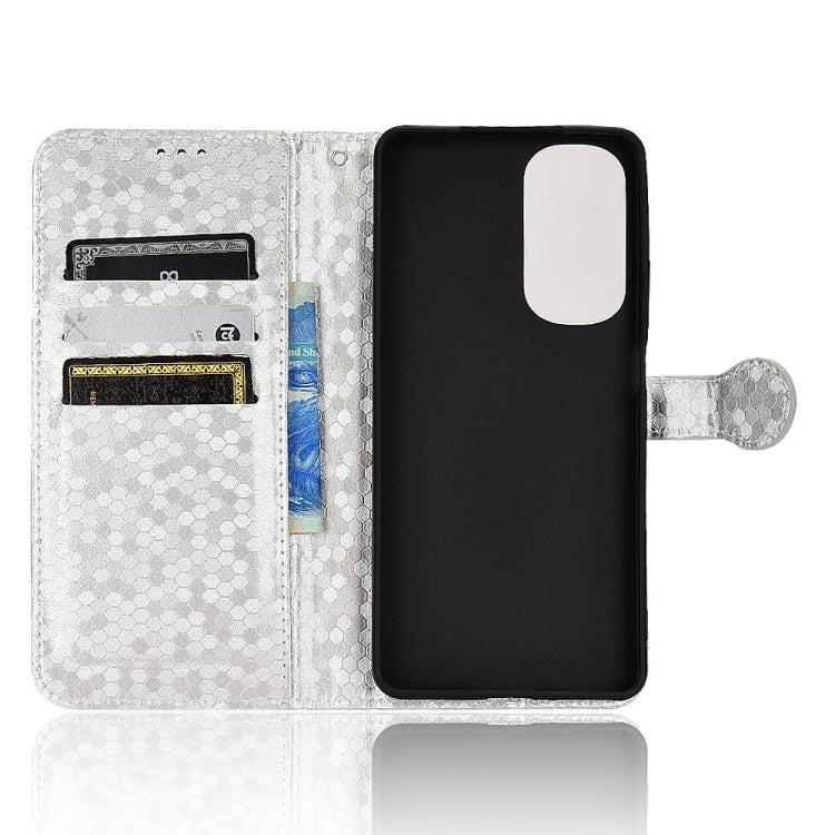 For Motorola Moto Edge 30 Honeycomb Dot Texture Leather Phone Case