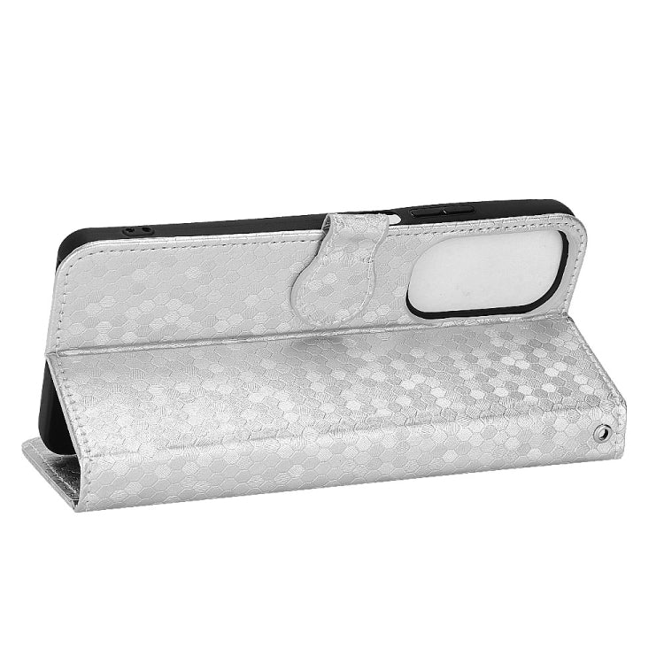 For Motorola Moto Edge 30 Honeycomb Dot Texture Leather Phone Case