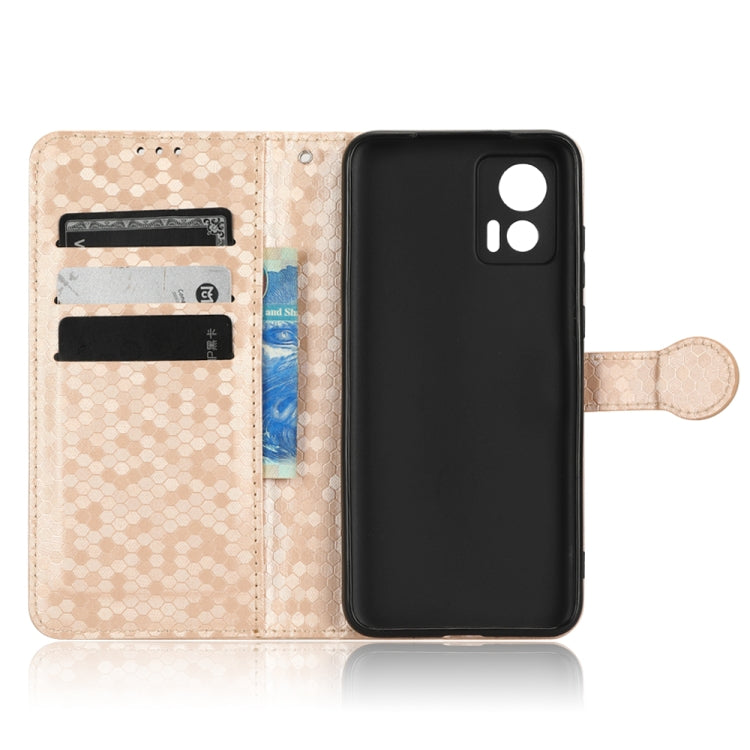 For Motorola Moto Edge 30 Lite Honeycomb Dot Texture Leather Phone Case