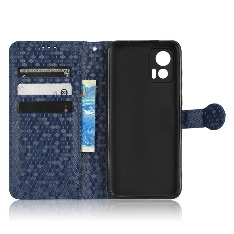 For Motorola Moto Edge 30 Lite Honeycomb Dot Texture Leather Phone Case