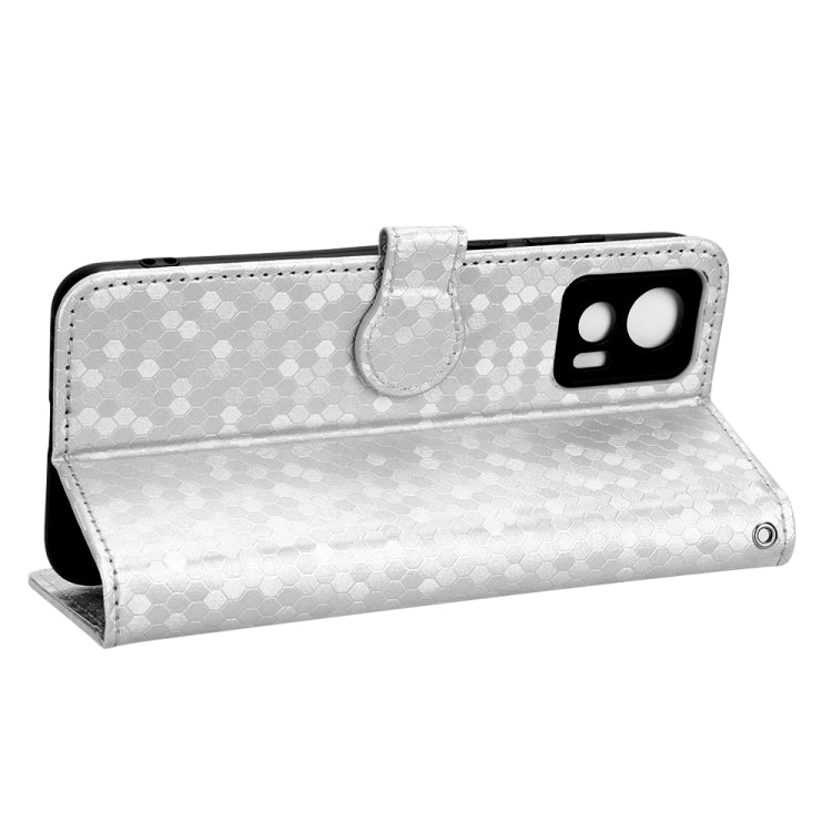 For Motorola Moto Edge 30 Lite Honeycomb Dot Texture Leather Phone Case