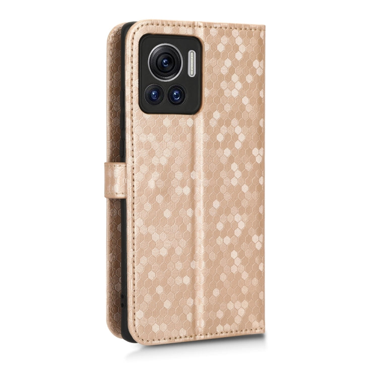 For Motorola Moto Edge 30 Ultra / Moto X30 Pro Honeycomb Dot Texture Leather Phone Case