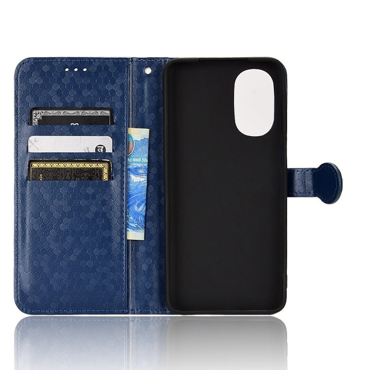 For Motorola Moto G52j Honeycomb Dot Texture Leather Phone Case