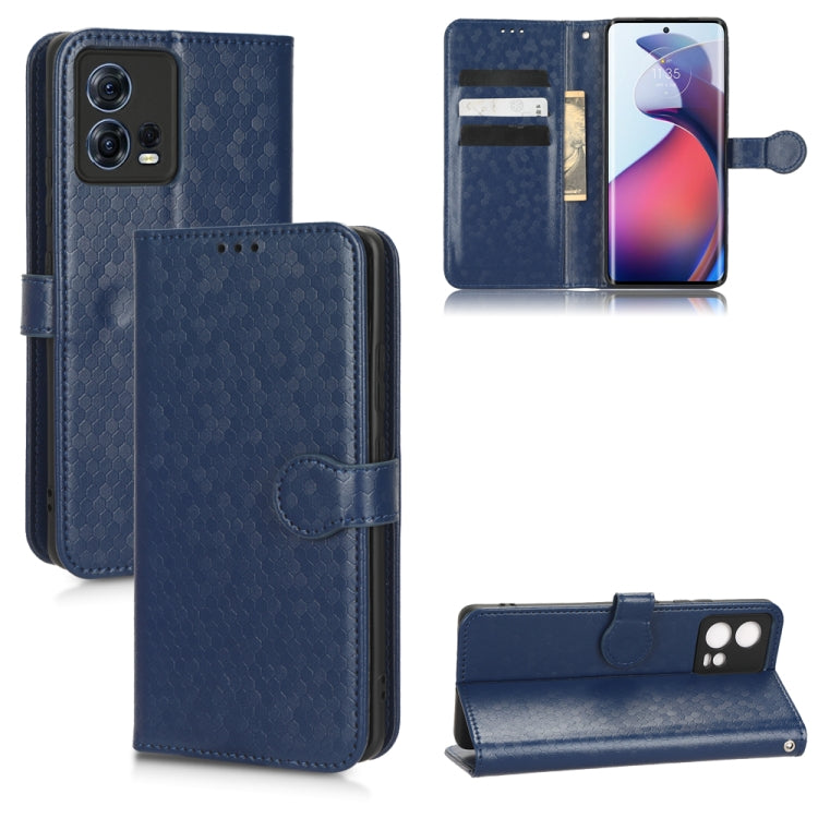 For Motorola Moto S30 Pro 5G Honeycomb Dot Texture Leather Phone Case