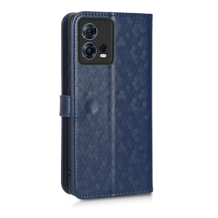 For Motorola Moto S30 Pro 5G Honeycomb Dot Texture Leather Phone Case