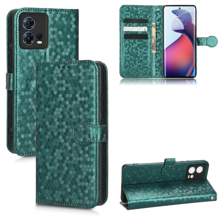 For Motorola Moto S30 Pro 5G Honeycomb Dot Texture Leather Phone Case