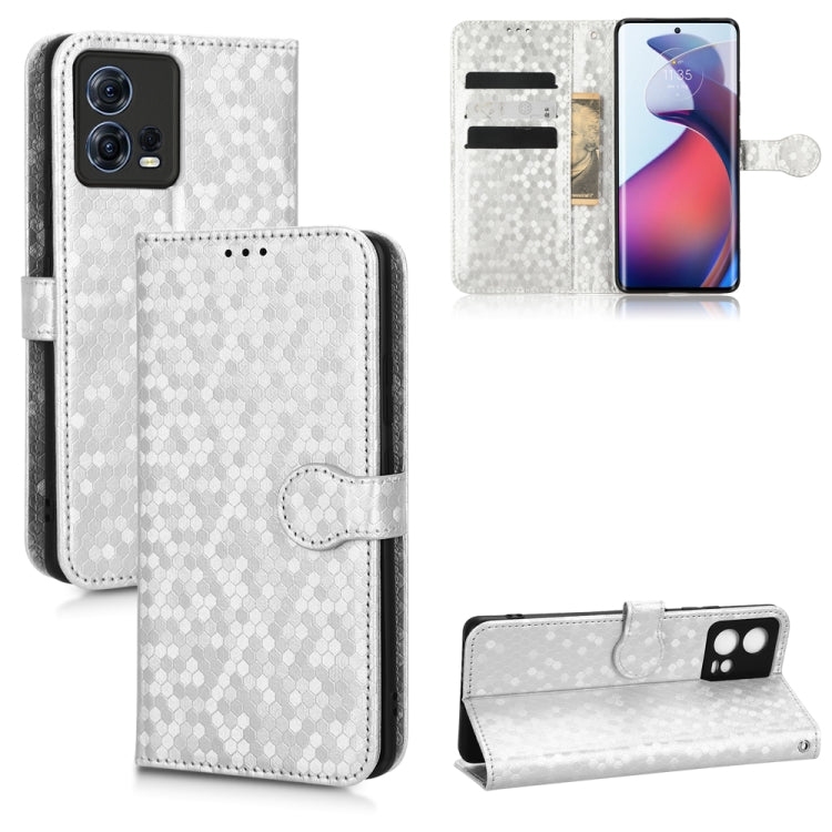For Motorola Moto S30 Pro 5G Honeycomb Dot Texture Leather Phone Case