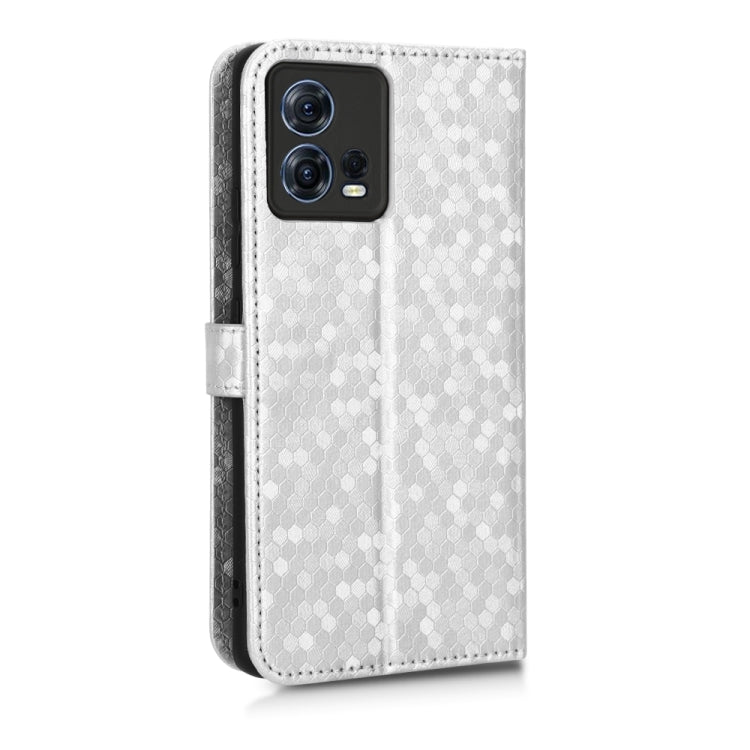 For Motorola Moto S30 Pro 5G Honeycomb Dot Texture Leather Phone Case
