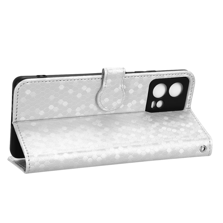 For Motorola Moto S30 Pro 5G Honeycomb Dot Texture Leather Phone Case