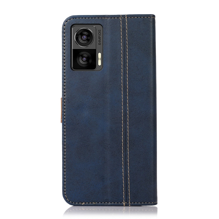 For Motorola Edge 30 Neo 5G Stitching Thread Calf Texture Leather Phone Case